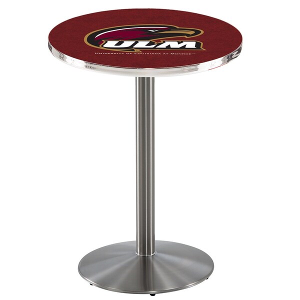 42" Stainless Steel Louisiana-Monroe Pub Table